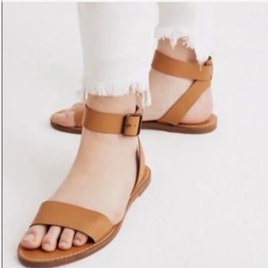 Madewell Leather Boardwalk Ankle Strap Sandal